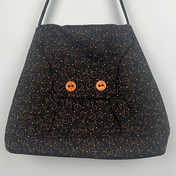 debbie erwin Handbags - Debbie Erwin cloth geometric pattern retro style fabric shoulder bag